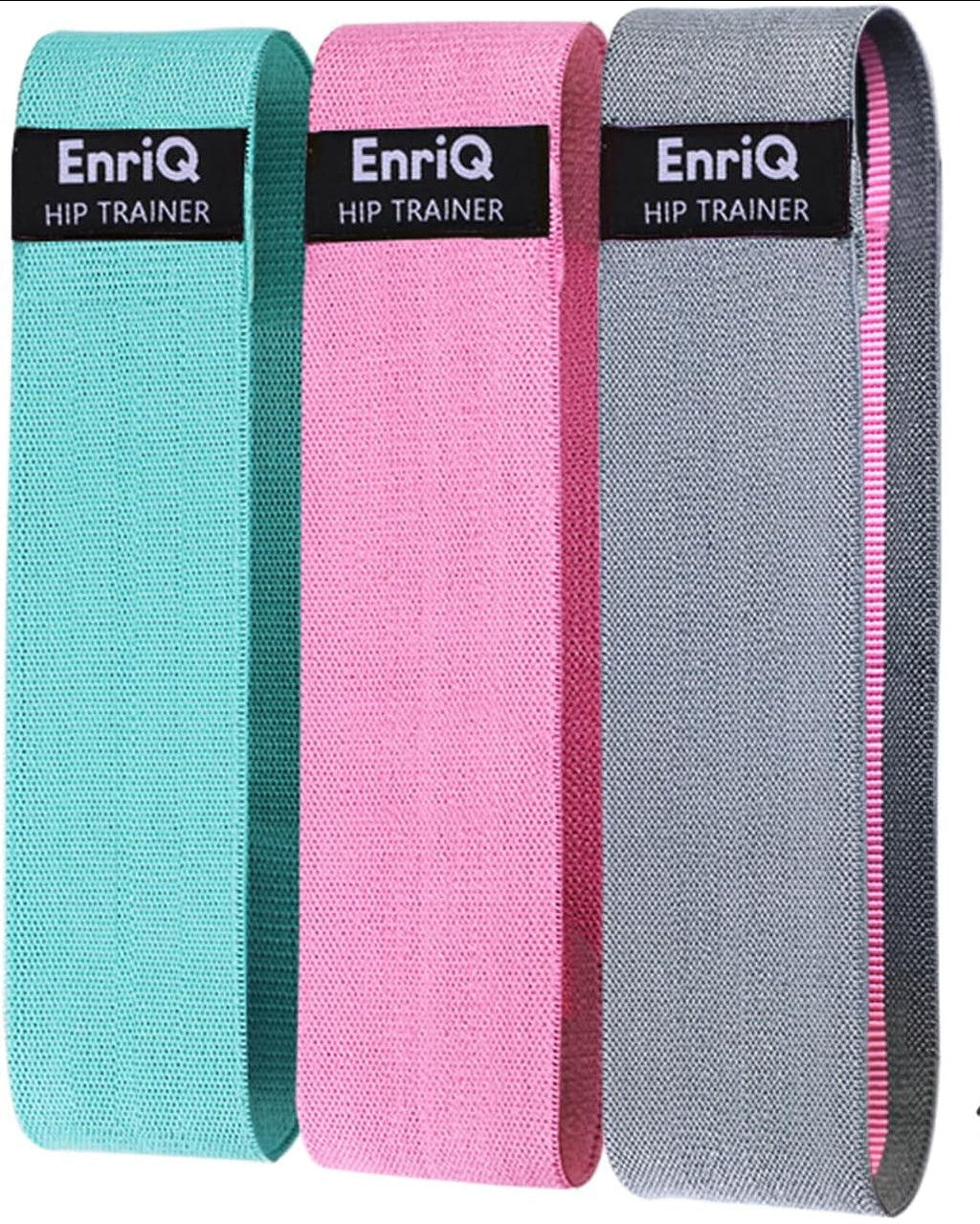 Booty Bands Fabric Resistance Bands for Legs and Butt - Non Slip Cloth Hip Bands Elastic Workout Bands - Activate Glutes and Thighs - Made of Premium Elastic Fabric