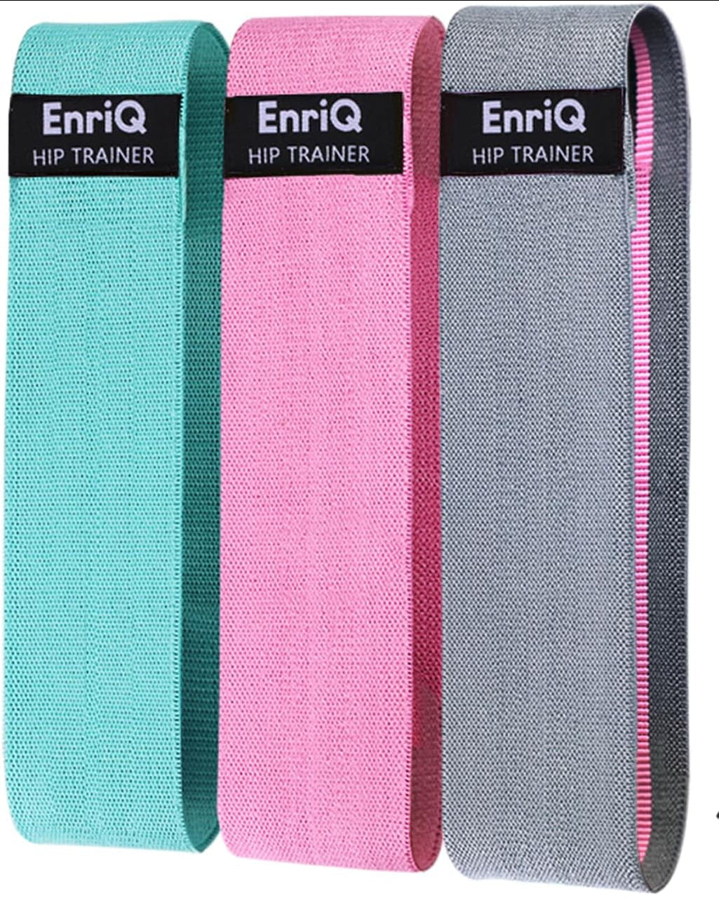 Booty Bands Fabric Resistance Bands for Legs and Butt - Non Slip Cloth Hip Bands Elastic Workout Bands - Activate Glutes and Thighs - Made of Premium Elastic Fabric