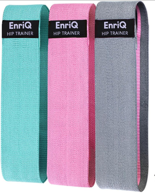 Booty Bands Fabric Resistance Bands for Legs and Butt - Non Slip Cloth Hip Bands Elastic Workout Bands - Activate Glutes and Thighs - Made of Premium Elastic Fabric